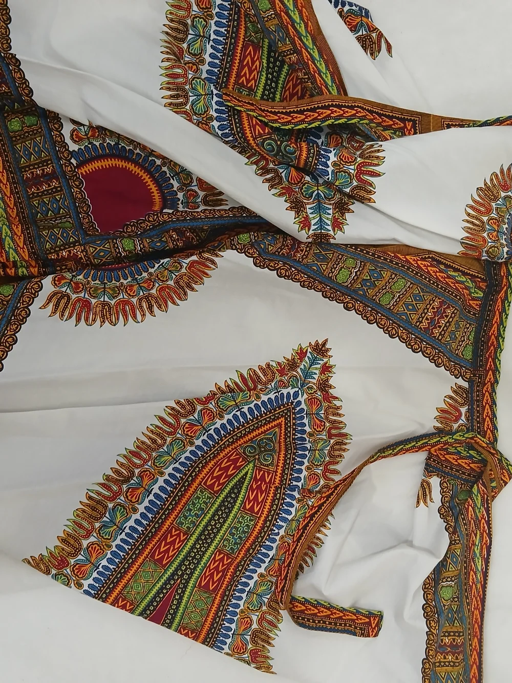Handmade Multicolor African Print Two-Piece Maxi Skirt Set Small NEW - Picture 9 of 10